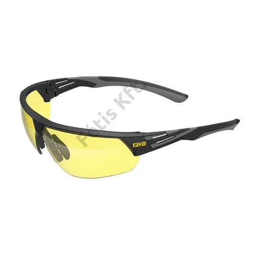 ESAB WeldOps XF-400 szemüveg fekete/szürke keret - sárga lencse