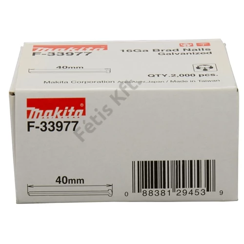 Makita fejnélküli szeg galvanizált 40mm x 1.3mm 16GA DBN600 2000db