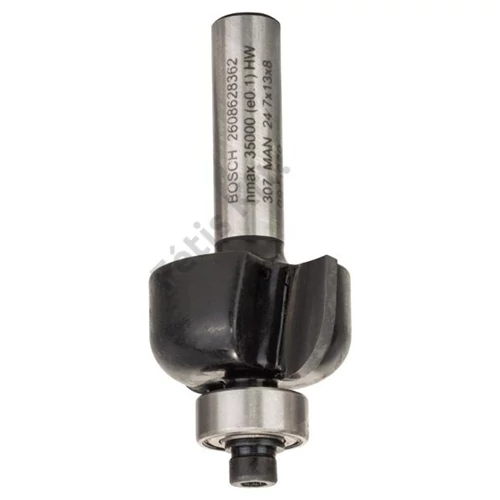 Bosch PRO Router Bit Cove, R 6, Shank 8 mm