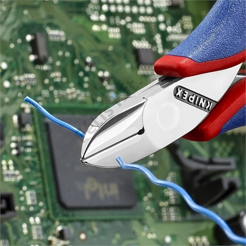 Knipex elektronikai oldalcsípő fogó kerek fejű 115mm