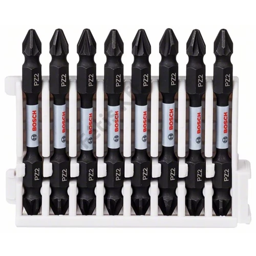 Bosch Impact Control kétvégű PZ2 bit, 8 db 65 mm