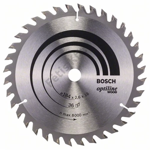 Bosch körfűrészlap 184x16/36 Optiline Wood
