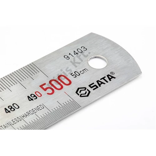 SATA acélvonalzó 500mm