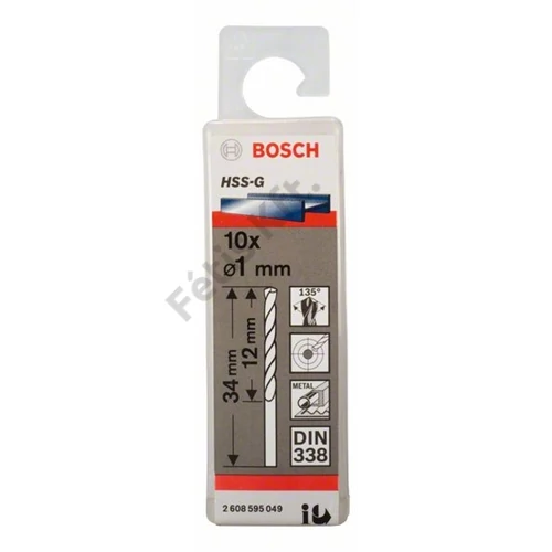 Bosch HSS-G csigafúró 1.0mm 10 db
