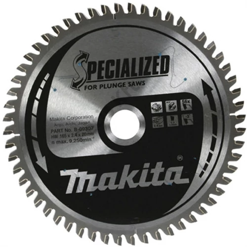 Makita körfűrészlap 165/20mm Z56 ALU