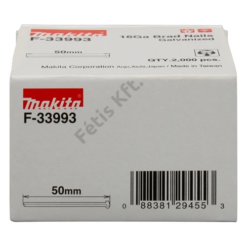 Makita fejnélküli szeg galvanizált 50mm x 1.3mm 16GA DBN600 2000db