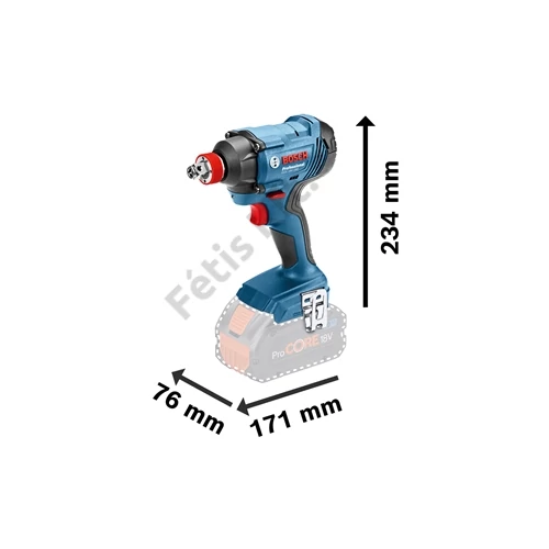 Bosch GDX 180-LI akkus ütvecsavarozó (2x2.0Ah) kofferben 1/2