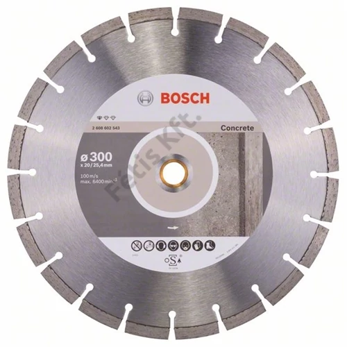 Bosch vágókorong, gyémánt 300x2.8x20/25.4 mm beton