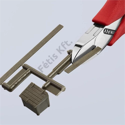 Knipex elektronikai oldalcsípő fogó mártott nyél 115 mm