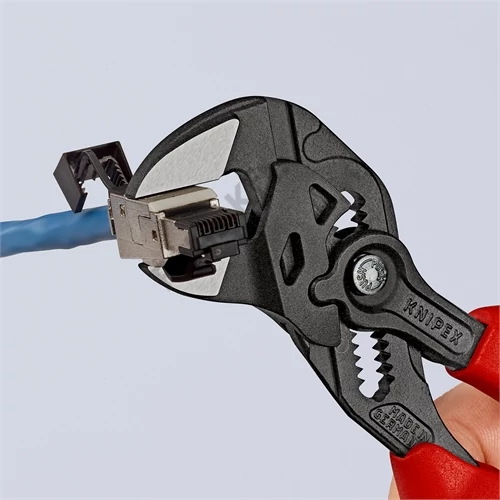 Knipex fogókulcs többkomponensű markolattal feketére foszfátozott 180 mm