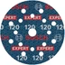Bosch EXPERT O780 Foil csiszolótárcsa, 125 mm, G120